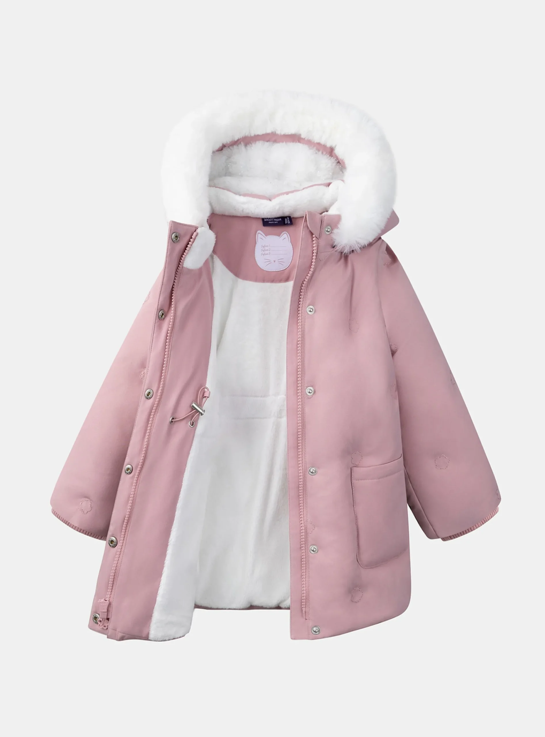 Coat, Parka, Jacket-Sergent Major Baby rose DOWN JACKET