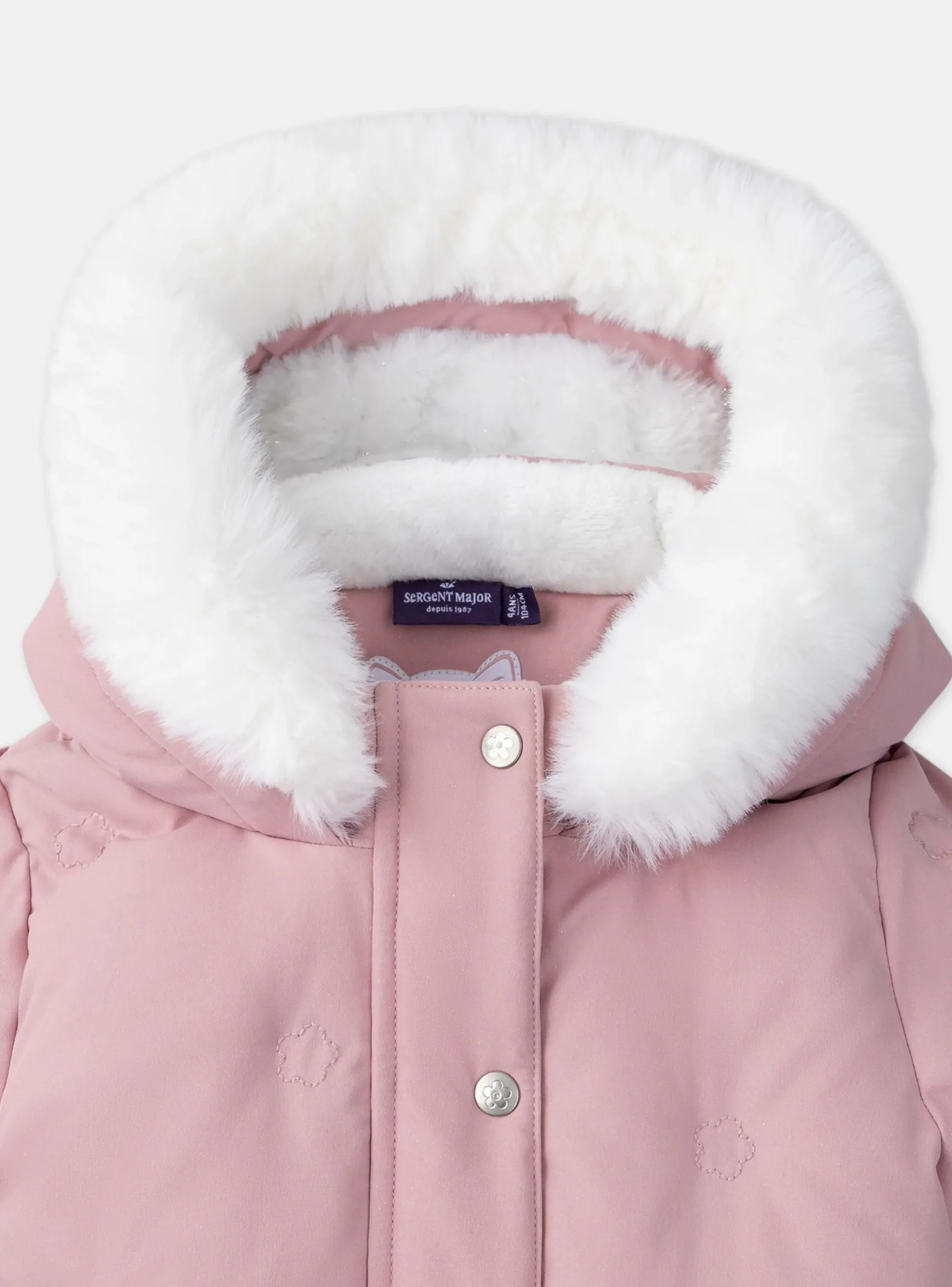 Coat, Parka, Jacket-Sergent Major Baby rose DOWN JACKET