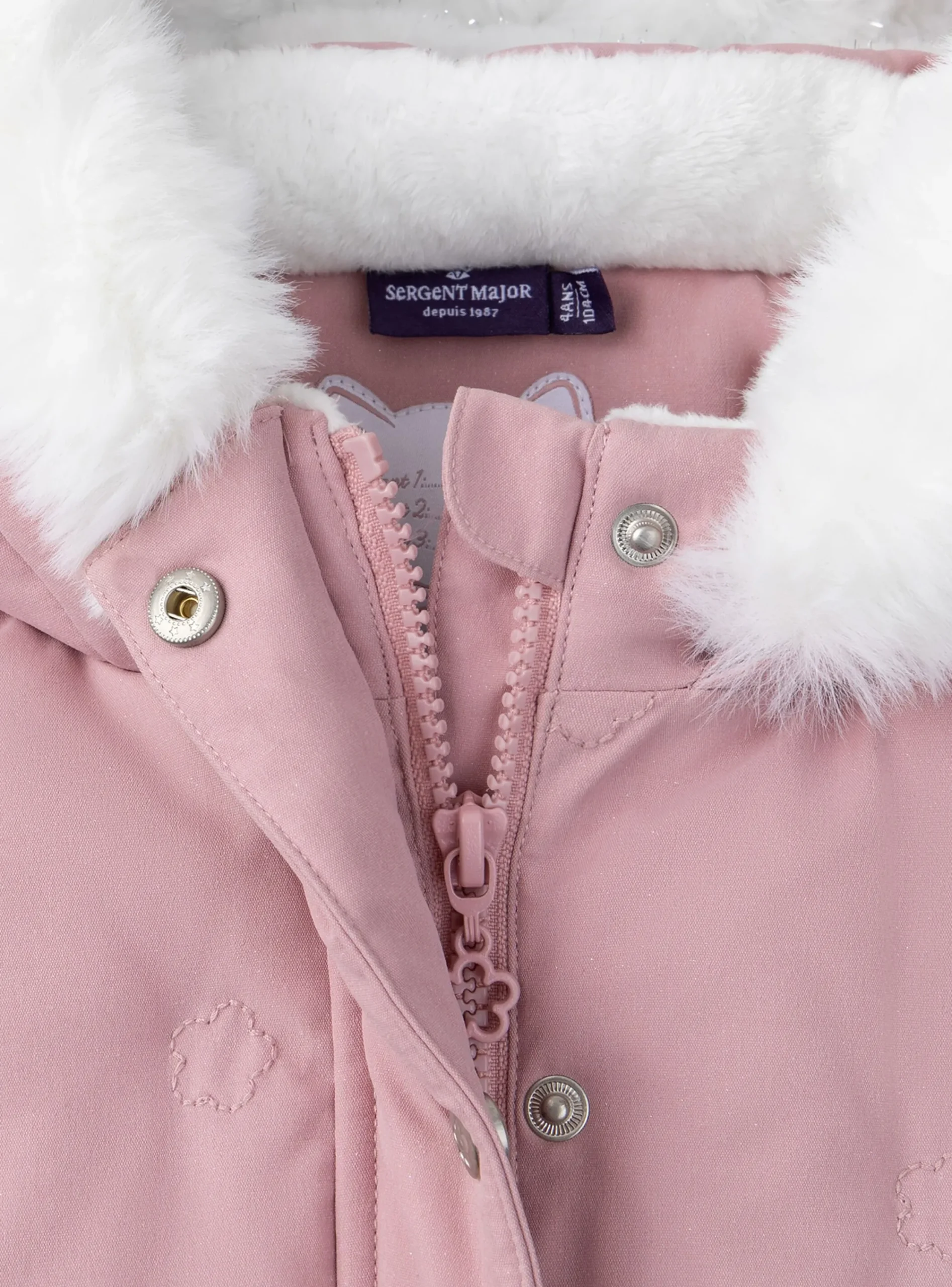 Coat, Parka, Jacket-Sergent Major Baby rose DOWN JACKET