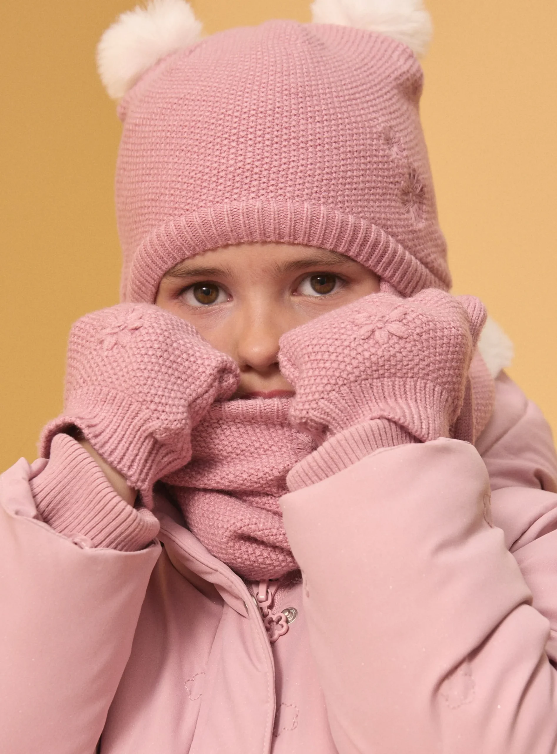 Beany, Scarf, Gloves-Sergent Major Baby rose GLOVES & MITTENS