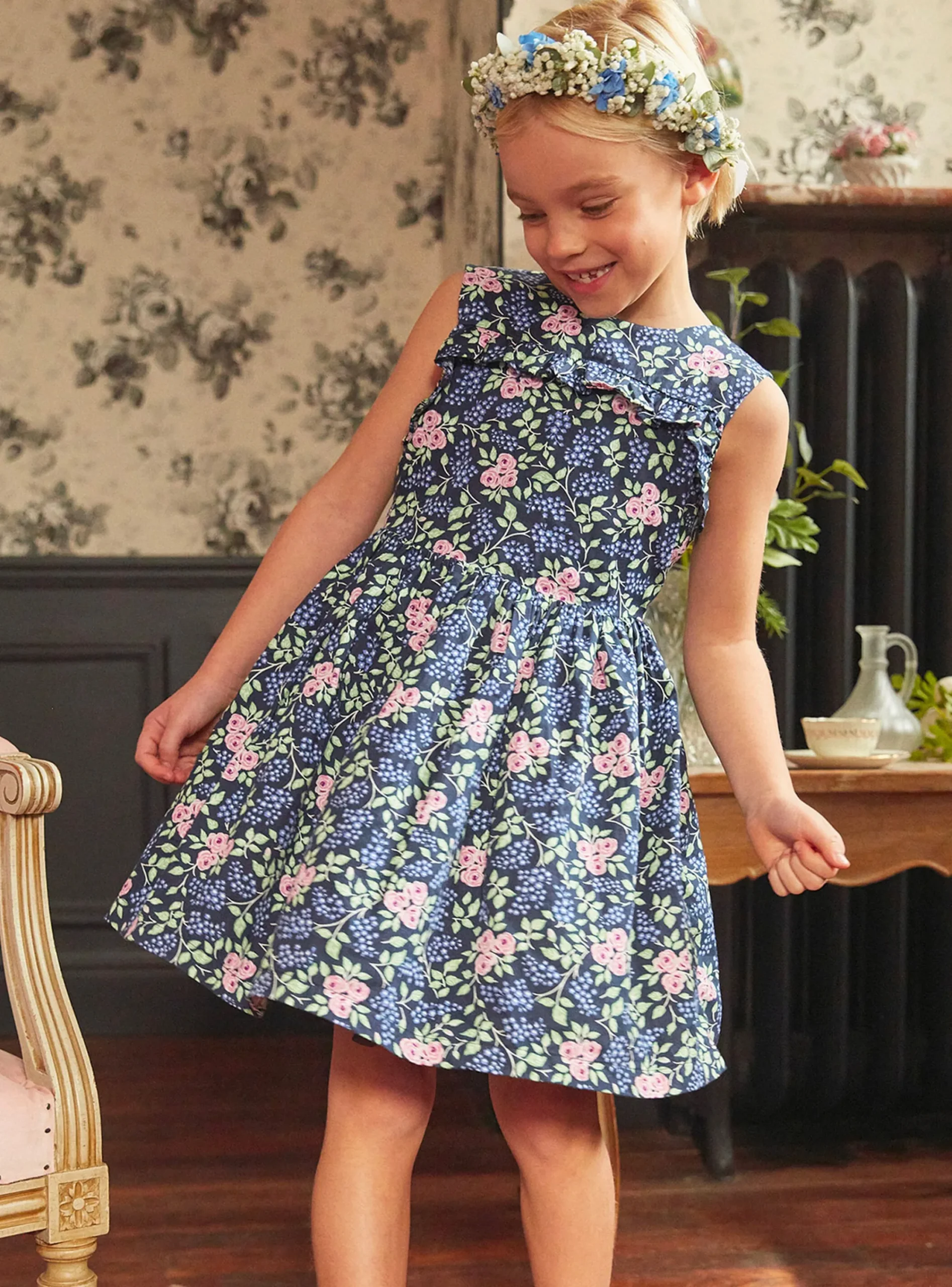 Dress-Sergent Major Backless blue dress