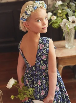 Dress-Sergent Major Backless blue dress