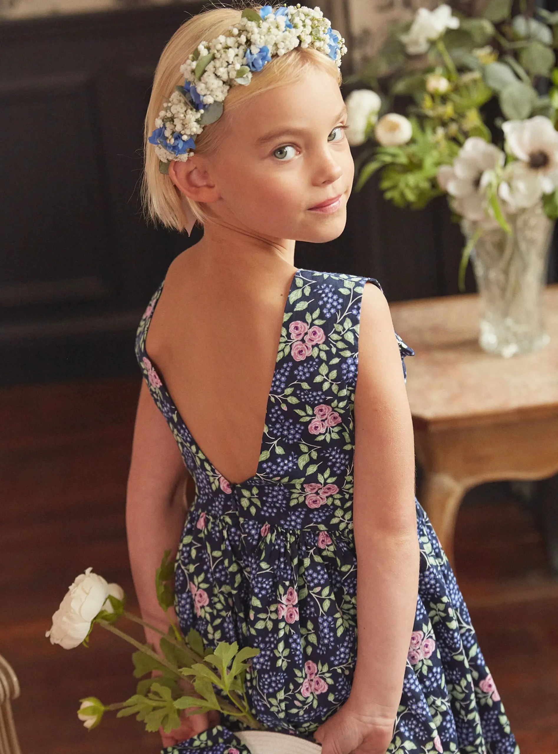 Dress-Sergent Major Backless blue dress