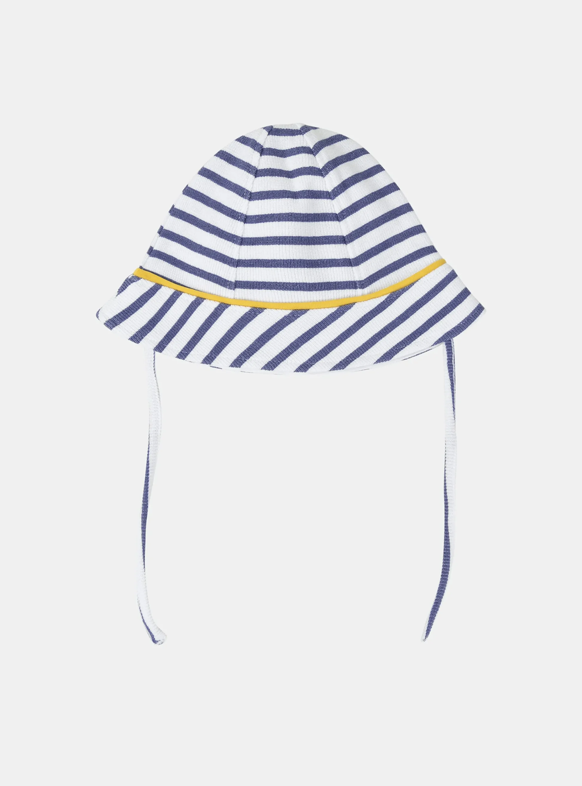 Hat, Mittens-Sergent Major Beanie hat in striped terry towelling