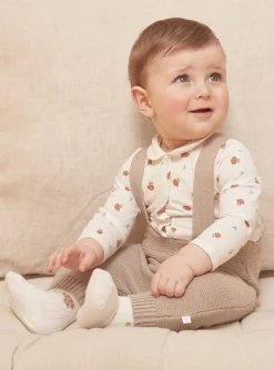 Suits And Ensembles-Sergent Major Beige and white pants, bodysuit and socks set