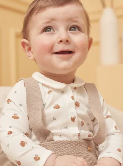 Suits And Ensembles-Sergent Major Beige and white pants, bodysuit and socks set