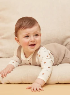 Suits And Ensembles-Sergent Major Beige and white pants, bodysuit and socks set