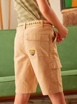 Bermuda Shorts-Sergent Major Beige BERMUDA