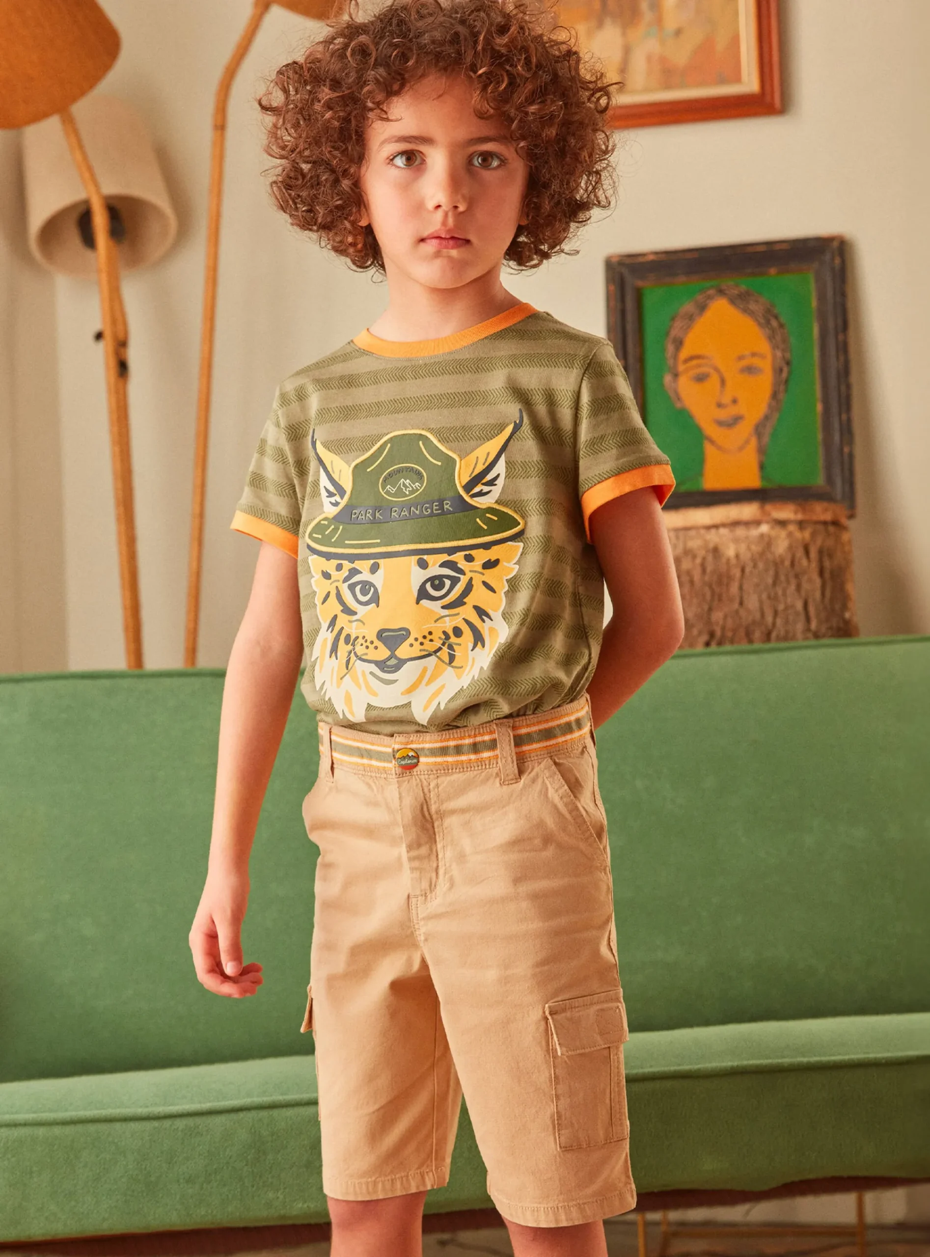 Bermuda Shorts-Sergent Major Beige BERMUDA