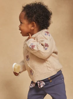 Knitwear, Sweater, Cardigan | Knitwear, Sweater, Cardigan-Sergent Major Beige cabled sweater