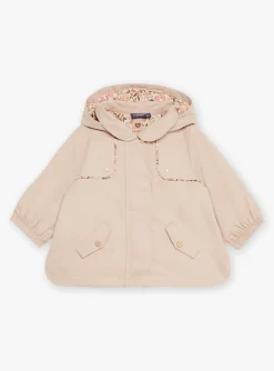 Coat, Jacket | Coat, Jacket-Sergent Major Beige canvas 3-in-1 hooded parka