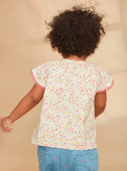 T-shirts & Shirts | T-shirts & Shirts-Sergent Major Beige floral blouse