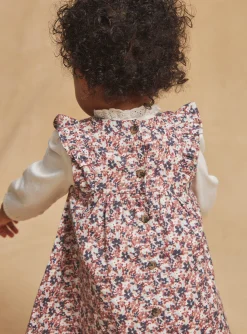 Dress | Dress-Sergent Major Beige floral print sleeveless dress