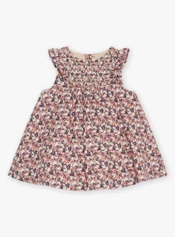 Dress | Dress-Sergent Major Beige floral print sleeveless dress
