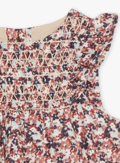 Dress | Dress-Sergent Major Beige floral print sleeveless dress