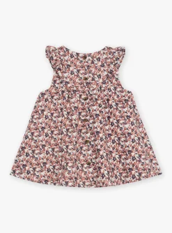 Dress | Dress-Sergent Major Beige floral print sleeveless dress