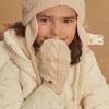 Beany, Scarf, Gloves-Sergent Major Beige knitted gloves