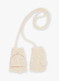 Beany, Scarf, Gloves-Sergent Major Beige knitted gloves