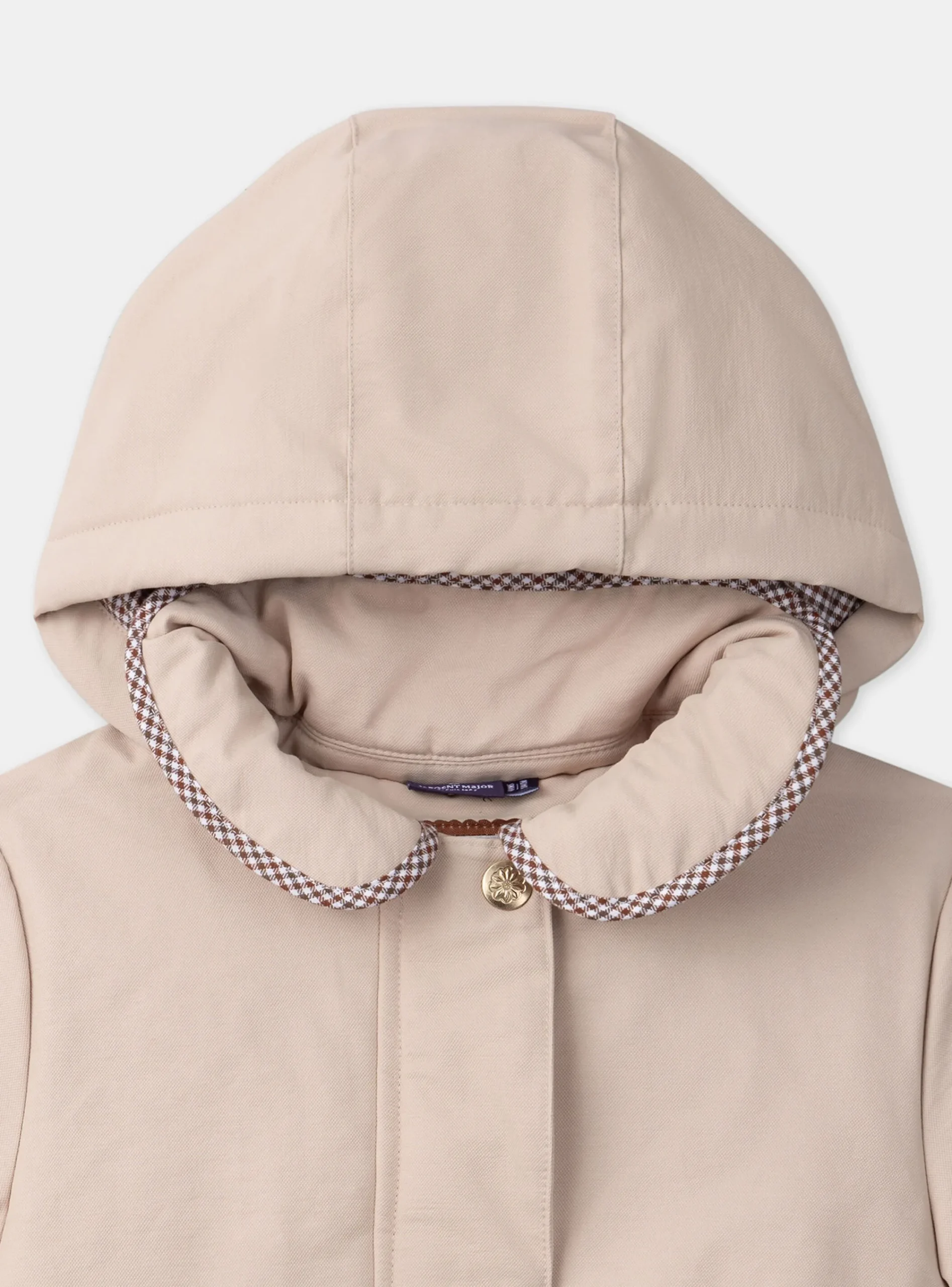 Coat, Parka, Jacket-Sergent Major Beige RAINCOAT