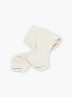 Socks & Tights | Socks & Tights-Sergent Major Beige ribbed tights