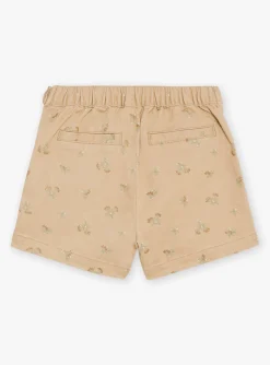 Skirt, Shorts-Sergent Major Beige skort with sequined floral print