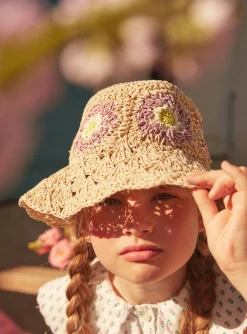 Hat, Scarf | Dress-Sergent Major Beige straw hat