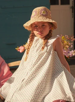 Hat, Scarf | Dress-Sergent Major Beige straw hat