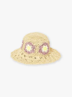 Hat, Scarf | Dress-Sergent Major Beige straw hat