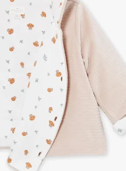 Coat, Cardigan-Sergent Major Beige velvet hooded baby jacket