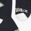 Underwear & Socks-Sergent Major Black and slate blue jersey socks