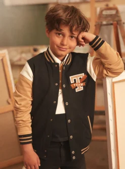 Knitwear, Sweater, Cardigan-Sergent Major Black KIDS CARDIGAN