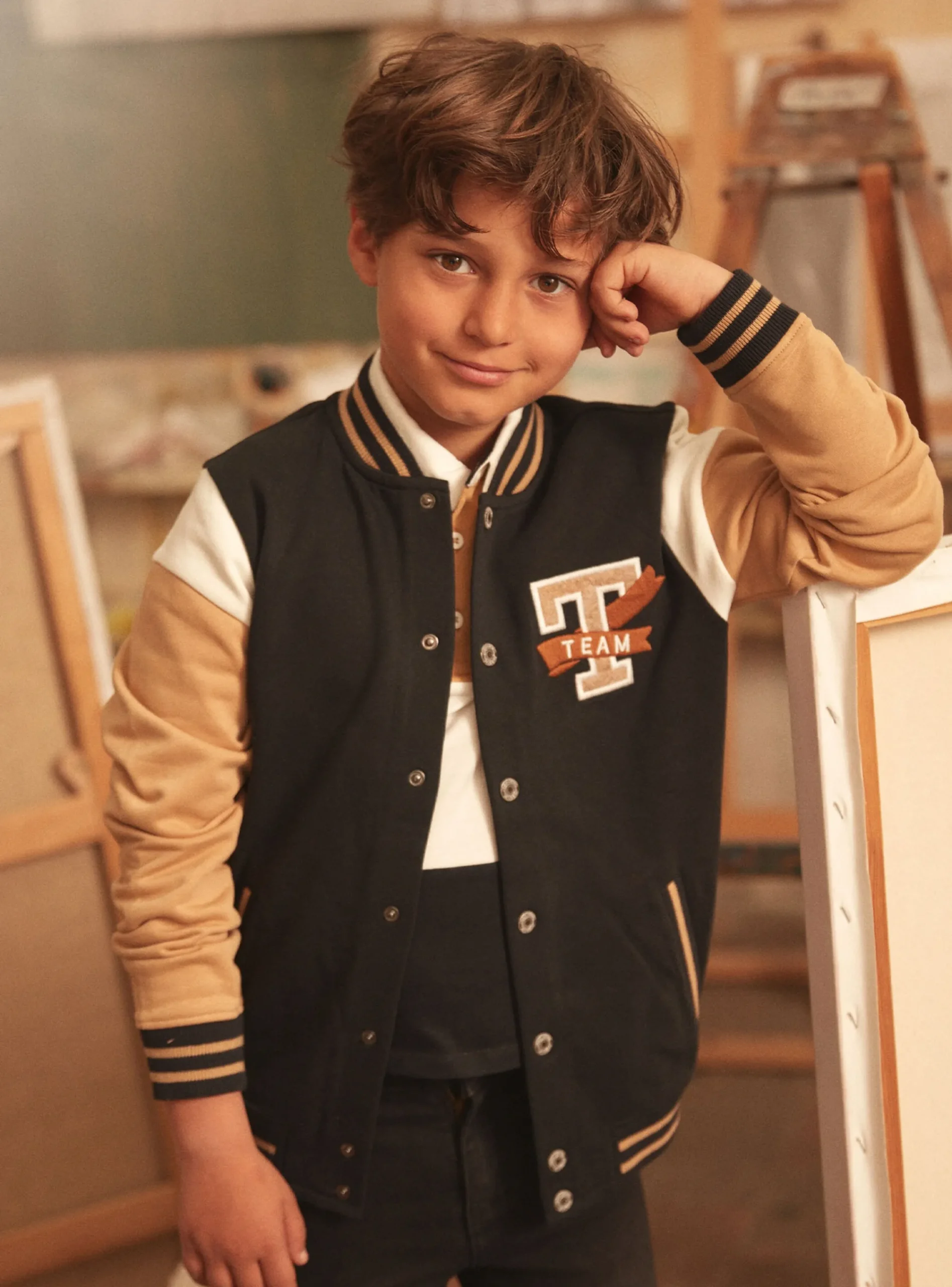 Knitwear, Sweater, Cardigan-Sergent Major Black KIDS CARDIGAN