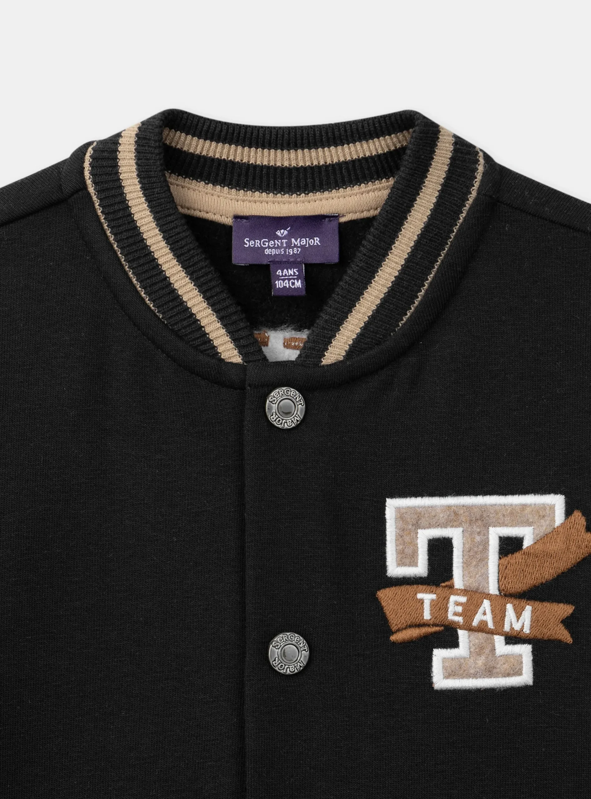 Knitwear, Sweater, Cardigan-Sergent Major Black KIDS CARDIGAN
