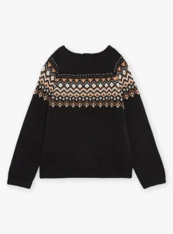Knitwear, Sweater, Cardigan-Sergent Major Black PULLOVER