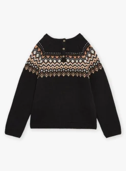 Knitwear, Sweater, Cardigan-Sergent Major Black PULLOVER