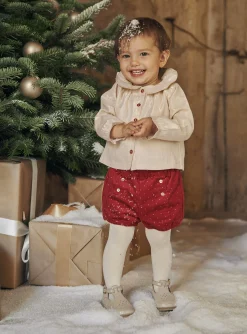 Romper, Jumpsuit & Outfit | Romper, Jumpsuit & Outfit-Sergent Major Blouse and shorts set in gold and red velvet
