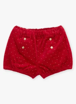 Romper, Jumpsuit & Outfit | Romper, Jumpsuit & Outfit-Sergent Major Blouse and shorts set in gold and red velvet
