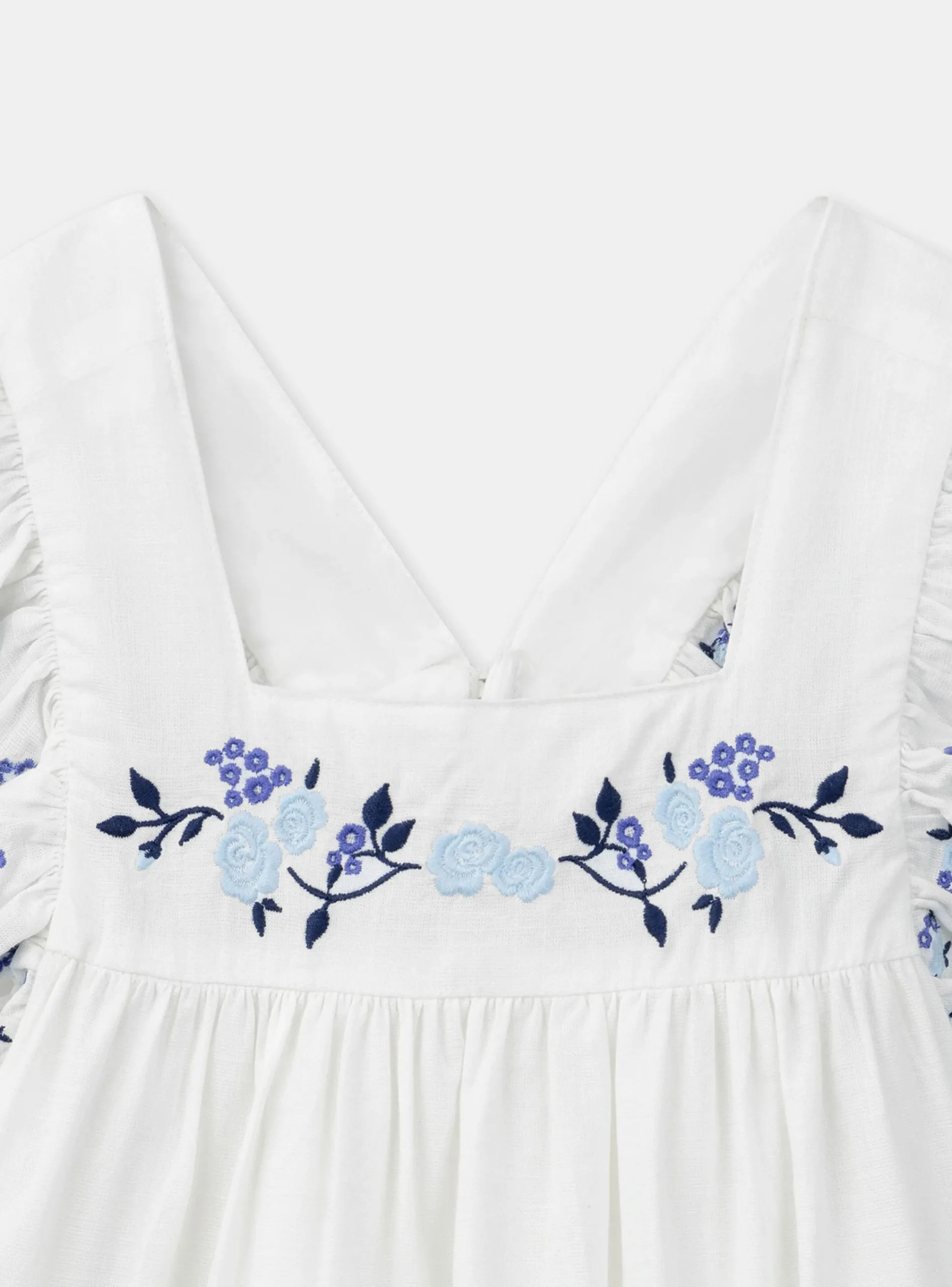 Shirt, T-shirt-Sergent Major Blouse embroidered with flowers