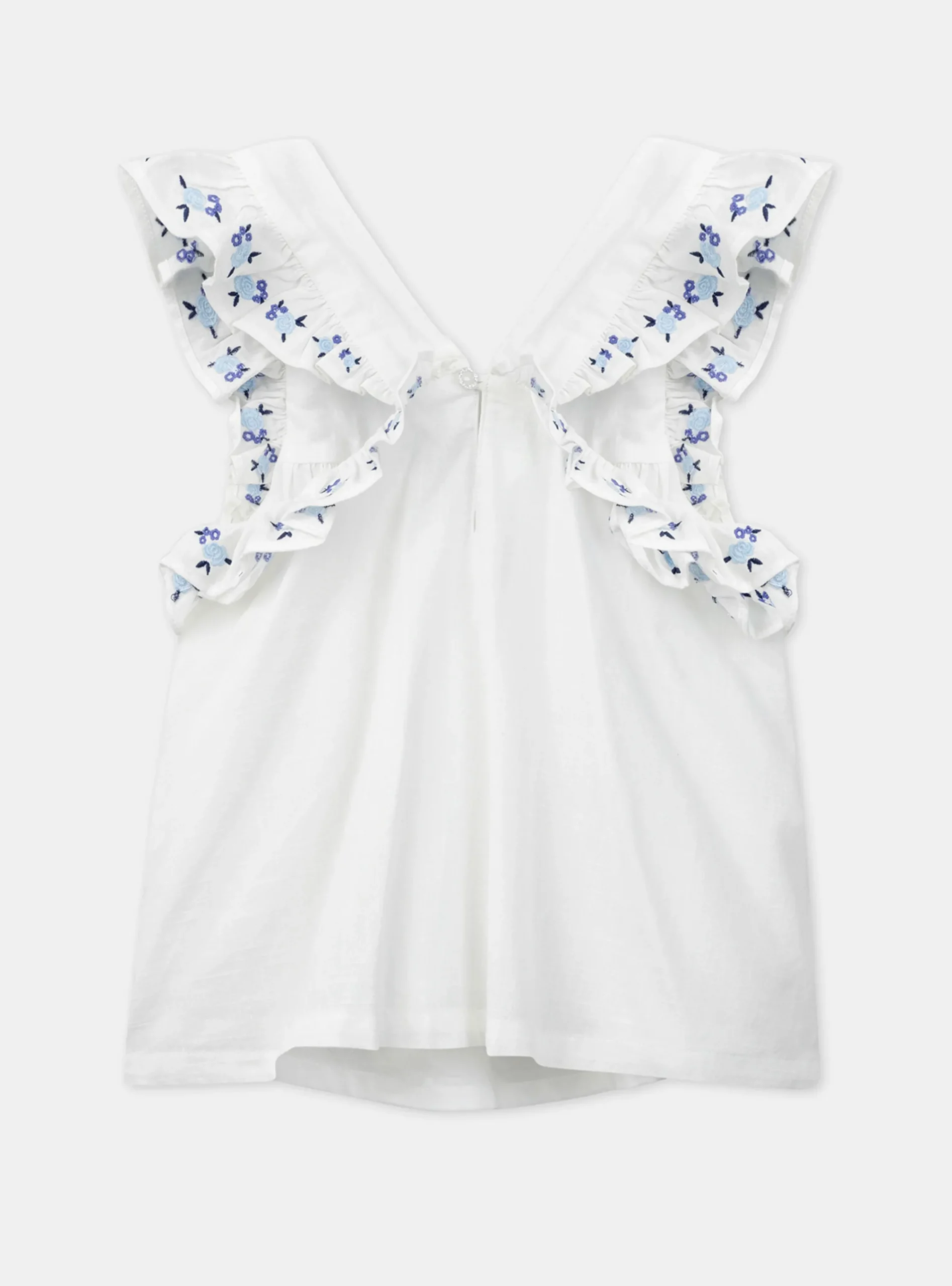 Shirt, T-shirt-Sergent Major Blouse embroidered with flowers