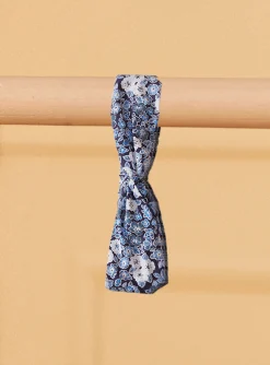 Hat, Scarf-Sergent Major Blue and white headband with floral print