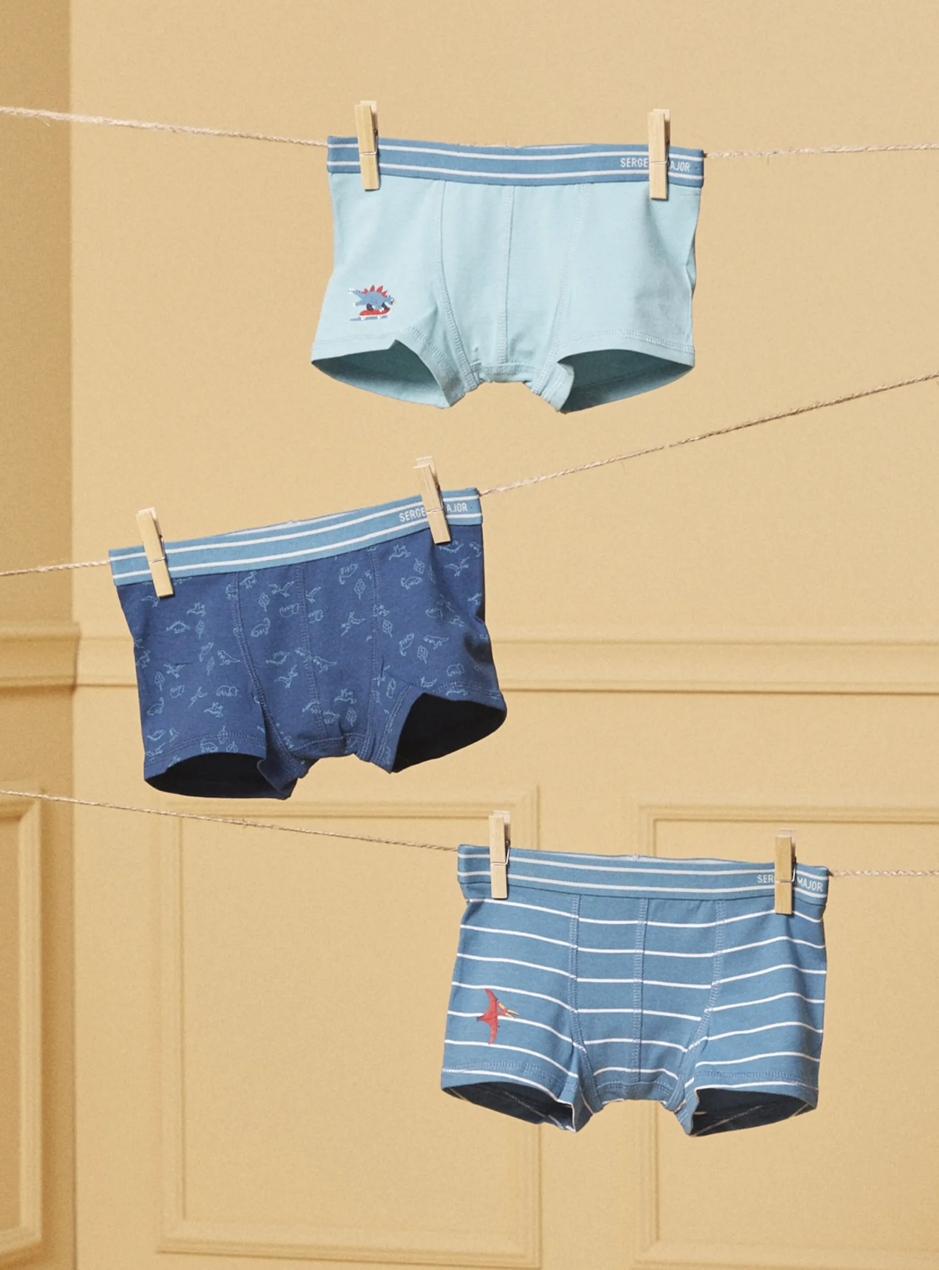 Underwear & Socks-Sergent Major Blue BOXER