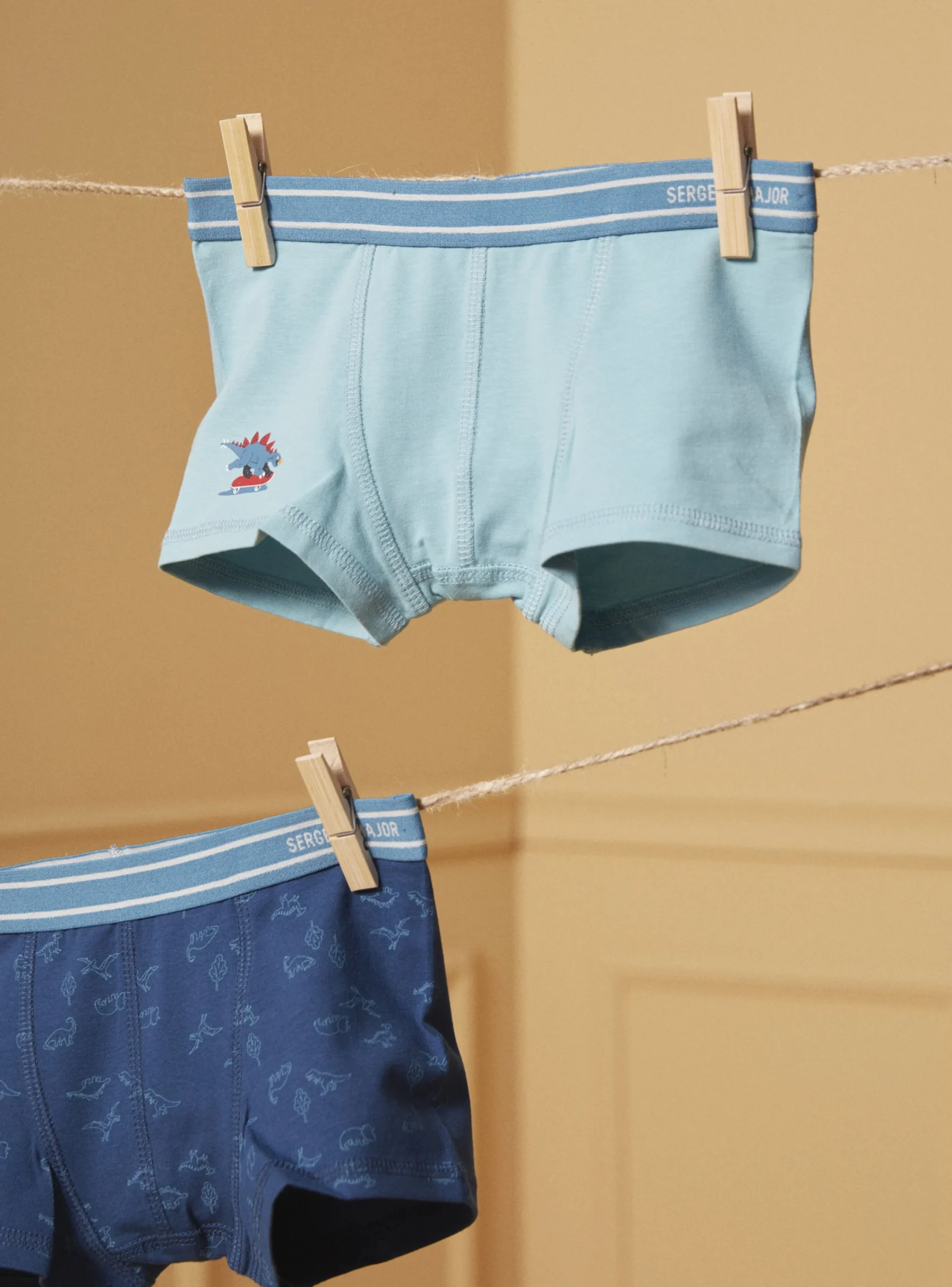 Underwear & Socks-Sergent Major Blue BOXER