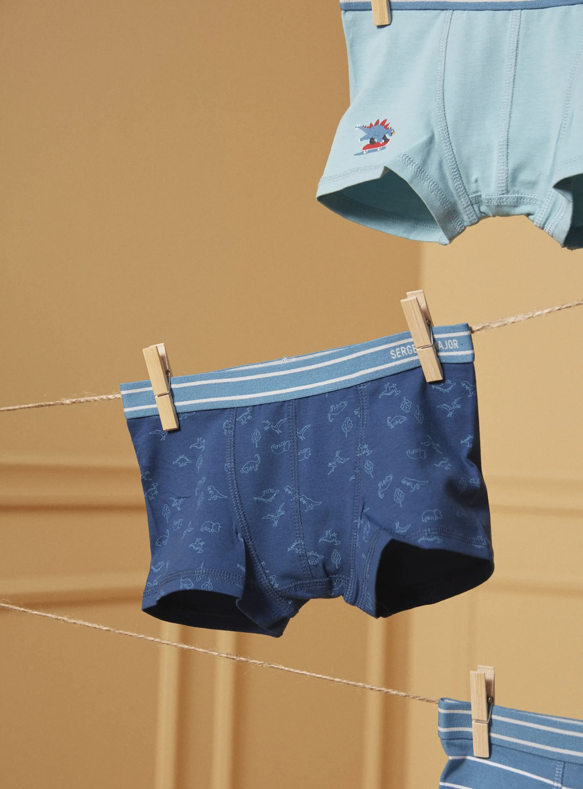 Underwear & Socks-Sergent Major Blue BOXER