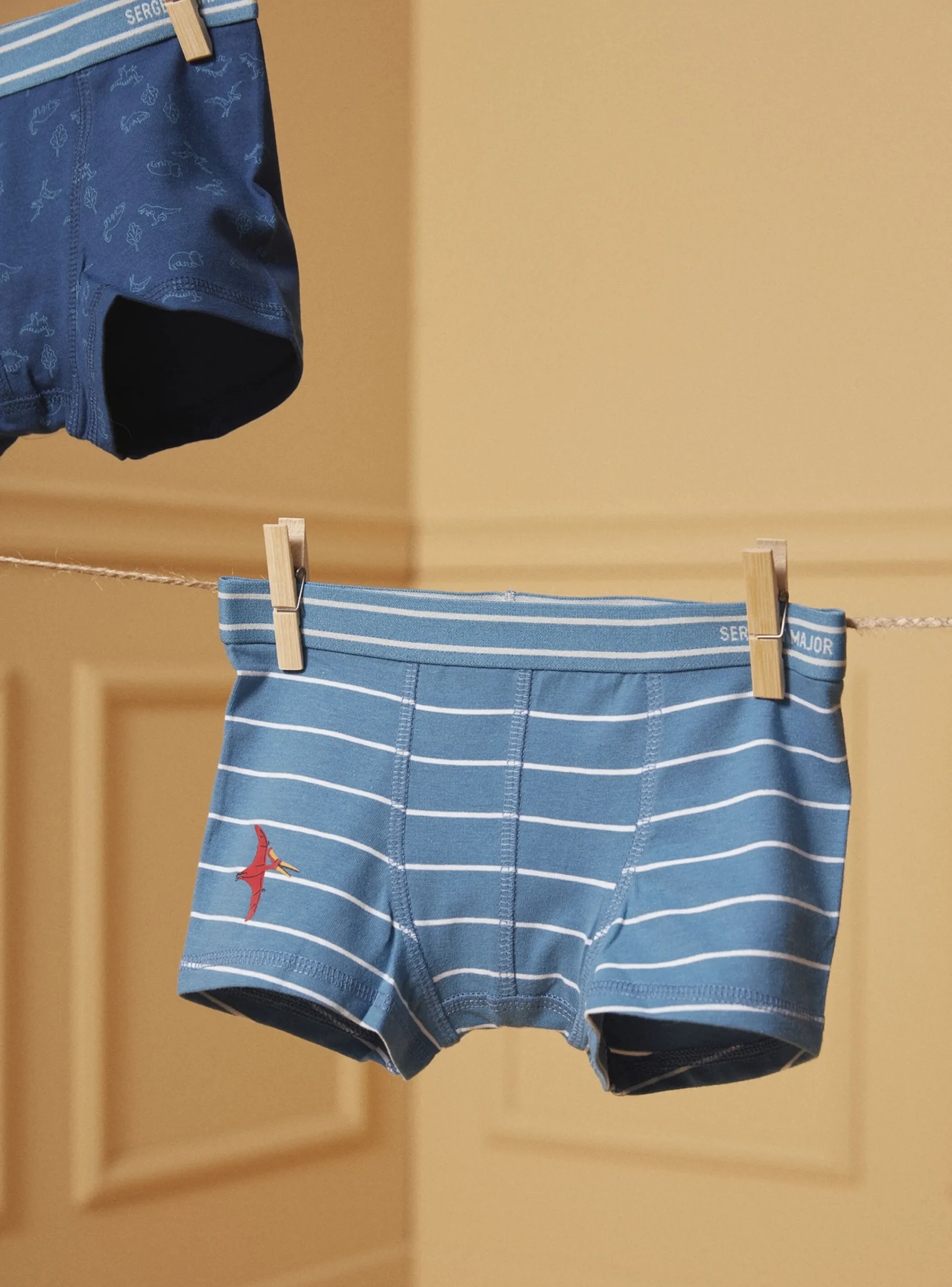 Underwear & Socks-Sergent Major Blue BOXER