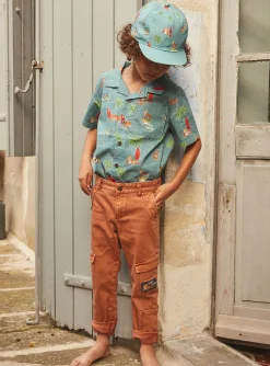 Hats-Sergent Major Blue cap with neat prints