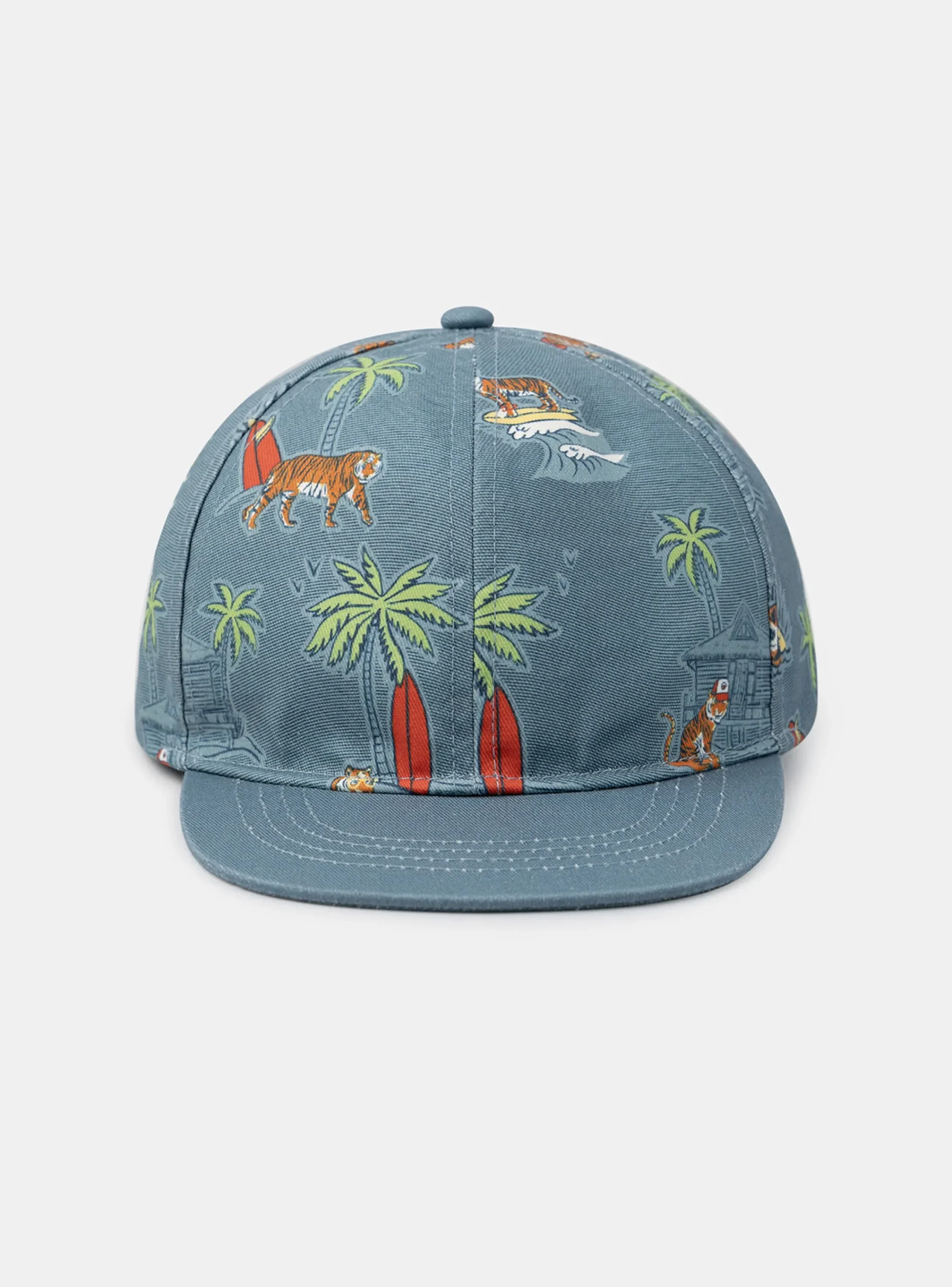 Hats-Sergent Major Blue cap with neat prints