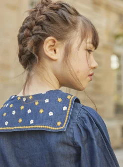 Shirt, T-shirt-Sergent Major Blue denim blouse