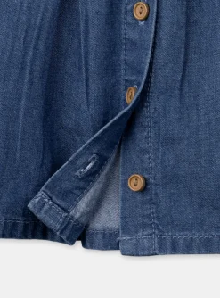 T-shirts & Shirts | T-shirts & Shirts-Sergent Major Blue denim blouse with ruffled collar