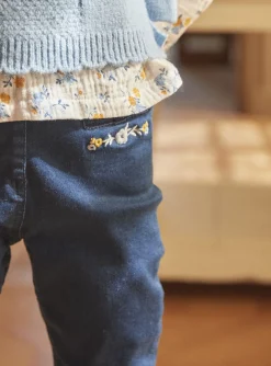 Trousers, Jeans And Legging-Sergent Major Blue denim slim jeans