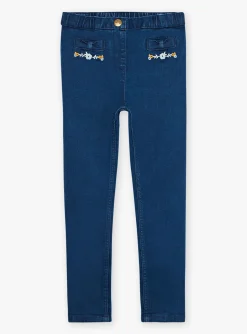 Trousers, Jeans And Legging-Sergent Major Blue denim slim jeans
